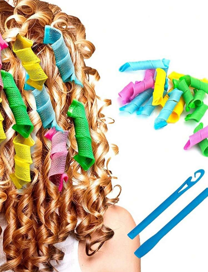 Curler Hair Styling Tools - 18pcs | لفائف ملونة للف الشعر و تجعيده - 18 قطعة