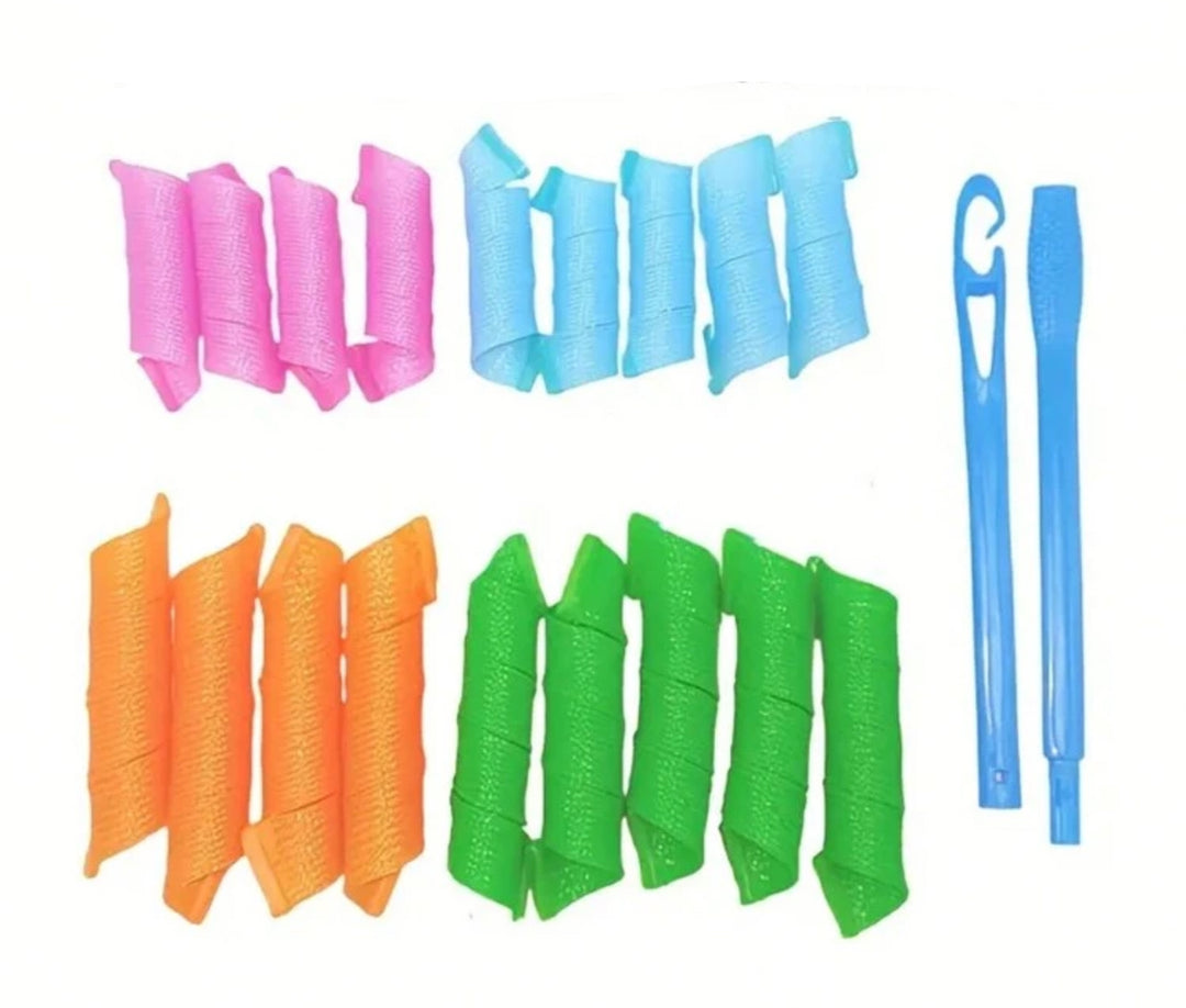 Curler Hair Styling Tools - 18pcs | لفائف ملونة للف الشعر و تجعيده - 18 قطعة