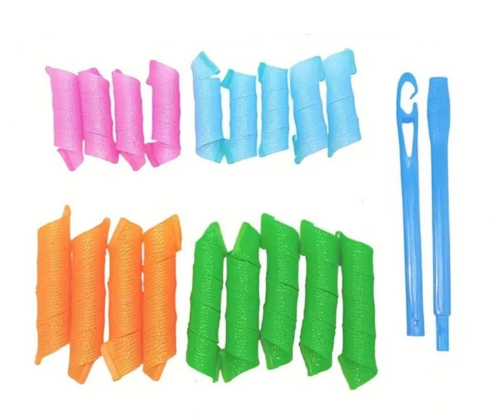 Curler Hair Styling Tools - 18pcs | لفائف ملونة للف الشعر و تجعيده - 18 قطعة