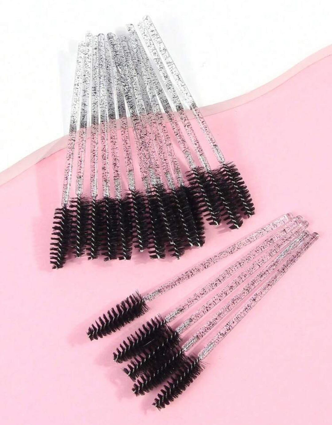 Eyebrow and lash Brush- 50pcs | فرشاة الحواجب والرموش - 50 قطعة