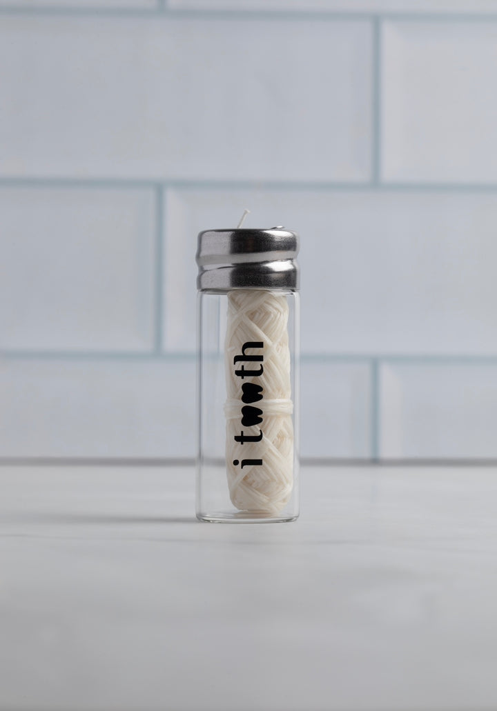i tooth Natural Silk Floss Glass Bottle | اي توث خيط تنظيف الأسنان الطبيعي