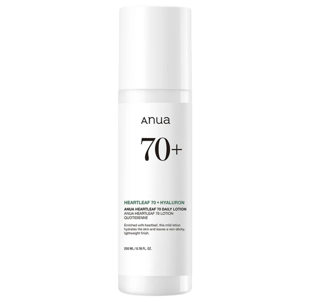 Anua Heartleaf 70+ Hyaluron Daily Lotion - 200ml | أنوا لوشن مرطب بنبات الهارتليف - 200 مل