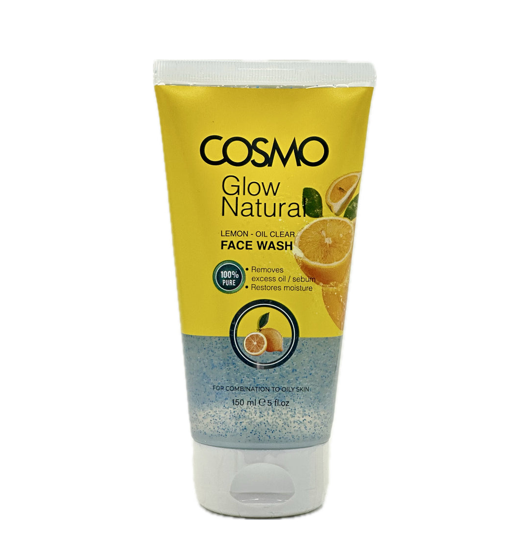 COSMO Glow Natural Lemon - Oil Clear Face Wash - 150ml | كوزمو غسول التخلص من الزيوت بالليمون - 150 مل