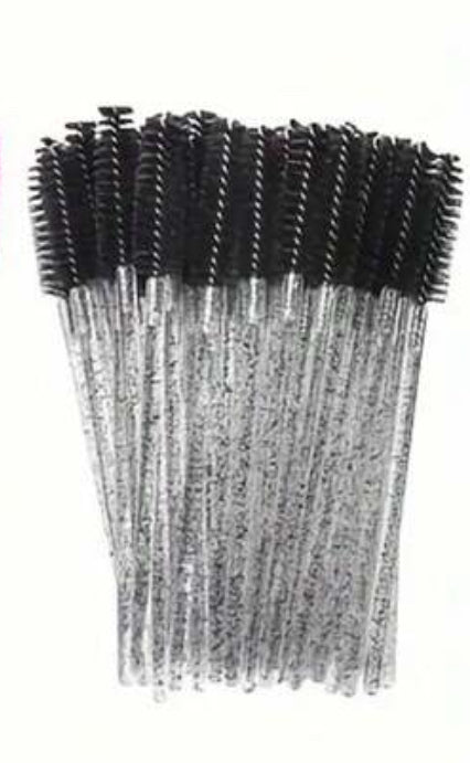 Eyebrow and lash Brush- 50pcs | فرشاة الحواجب والرموش - 50 قطعة