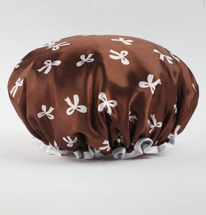 Double-Layer Waterproof Bath Cap _ 1pcs | غطاء استحمام مقاوم للماء ذو طبقتين - قطعة واحدة