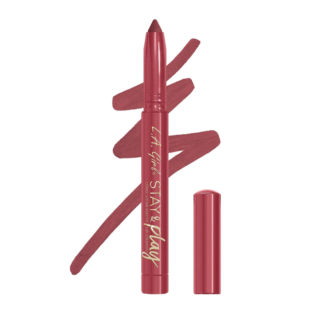 L.A Girl Stay and Play Lip Crayon - 1.4g | ال ايه كيرل قلم أحمر شفاه - 1.4 غرام