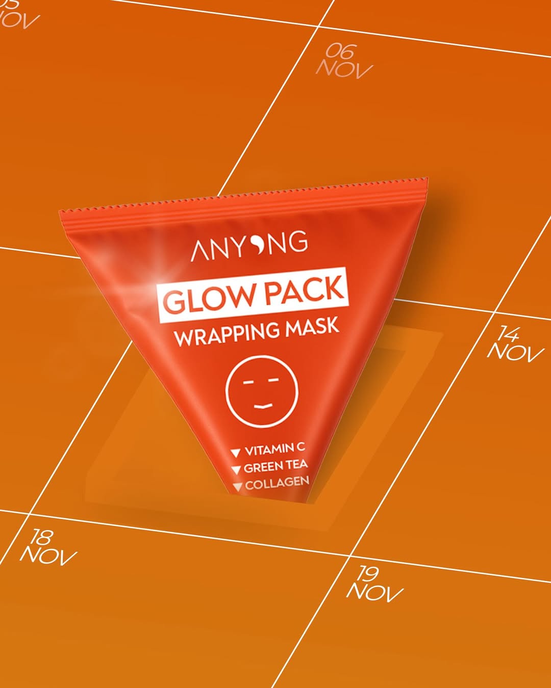 ANYONG Glow Pack Wrapping Mask - 7ml |ماسك أنيونغ جلو باك للتغليف وإشراقة البشرة – 7 مل
