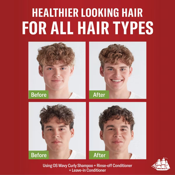 Old Spice Wavy Curly Hair Conditioner with Aloe and Avocado Oil - 237ml | اولد سبايس بلسم للشعر المجعد بالألوفيرا وزيت الأفوكادو للرجال - 237 مل