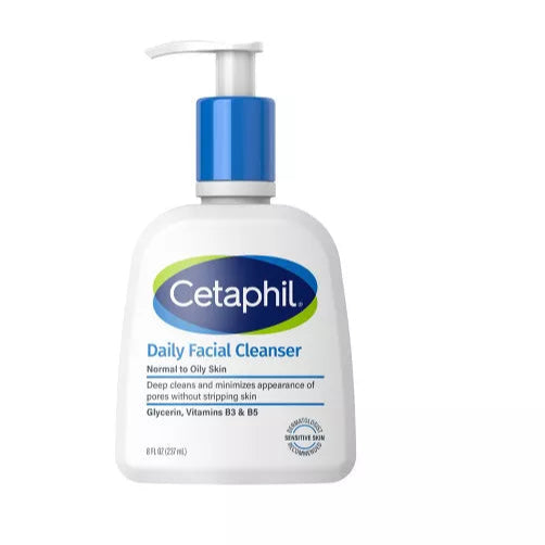 Cetaphil Daily Facial Cleanser Normal To Oily Skin - 237ml | سيتافيل غسول يومي للبشرة العادية الى الدهنية - 237 مل