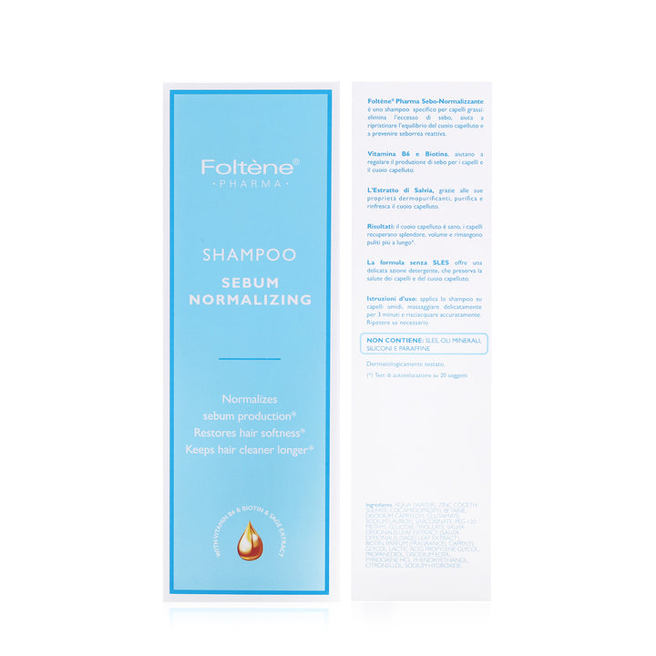 Foltene Pharma Sebum Normalizing Shampoo for Oily Hair – 200ml | فولتين فارما شامبو لتنظيم افراز الدهون للشعر الدهني- 200 مل