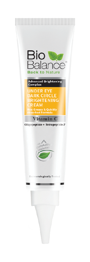 BIO BALANCE Brightening Eye Cream For Dark Circle - 15ml | بايو بالانس كريم مفتح للهالات تحت العين ومضاد للتجاعيد  - 15 مل