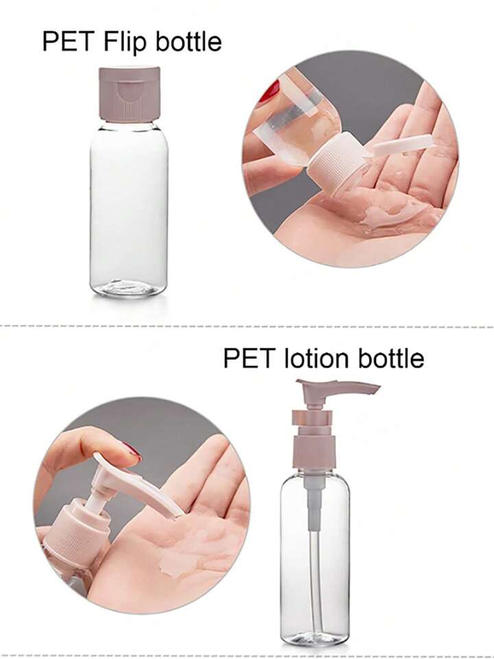 Travel Refillable Bottle Set - 8 pcs | مجموعة زجاجات السفر القابلة لإعادة التعبئة - 8 قطع