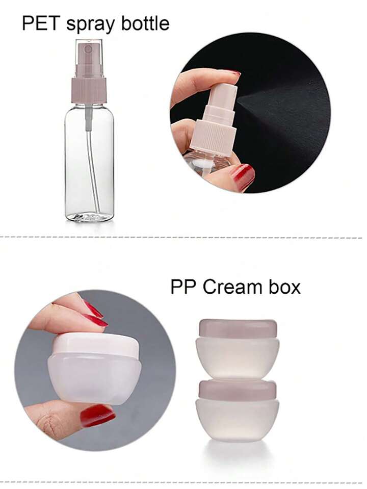 Travel Refillable Bottle Set - 8 pcs | مجموعة زجاجات السفر القابلة لإعادة التعبئة - 8 قطع