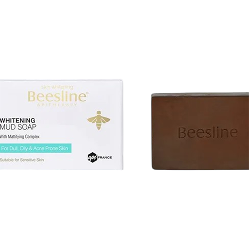 Beesline Whitening Mud Soap - 85g | بيزلين صابونة الطين مفتحة للوجه - 85 غرام