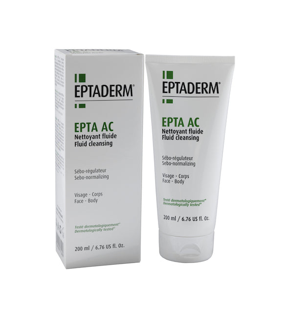 Eptaderm Epta AC Nettoyant Fluide - 200ml | ايبتاديرم غسول للبشرة الدهنية - 200 مل