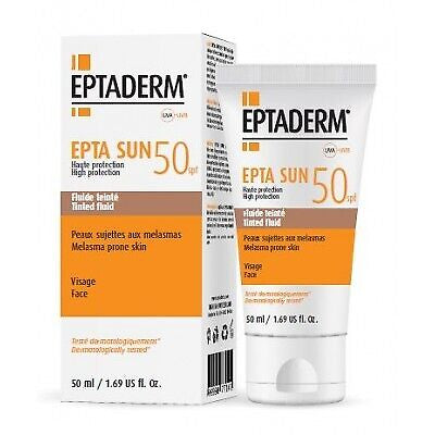 Epta Sun SPF50 Fluid Tinted - 50ml | إيبتا سان SPF50 فلويد ملون - 50 مل