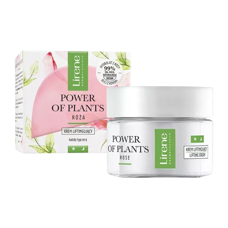 Lirene Power Of Plants Lifting Cream - Rose - 50ml | ليرين كريم للوجه - 50 مل