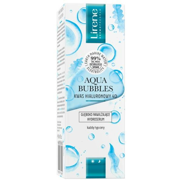 Lirene Aqua Bubbles Hyaluronic Acid 4D Hydroserum - 50ml | ليرين أكوا بابلز هايدرو سيروم بالهيالورونيك اسيد - 50 مل