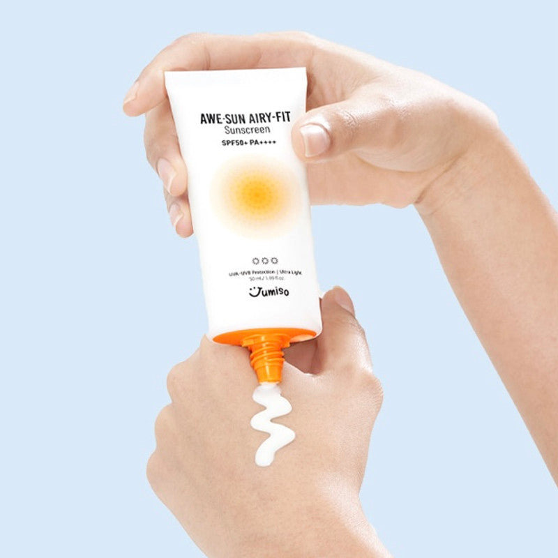 JUMISO Awesun airy fit sunscreen SPF 50+ PA++++ - 50ml | جوميسو كريم واقي شمسي هوائي خفيف spf50+ - 50 مل