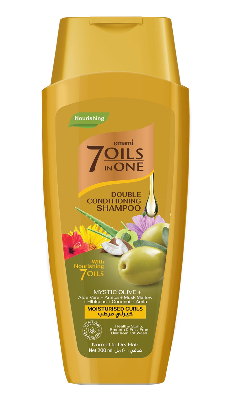 Emami 7 Oils In One Moisturised Curls Shampoo - 400ml | امامي 7 أنواع من الزيوت في الشامبو للشعر الكيرلي - 400 مل
