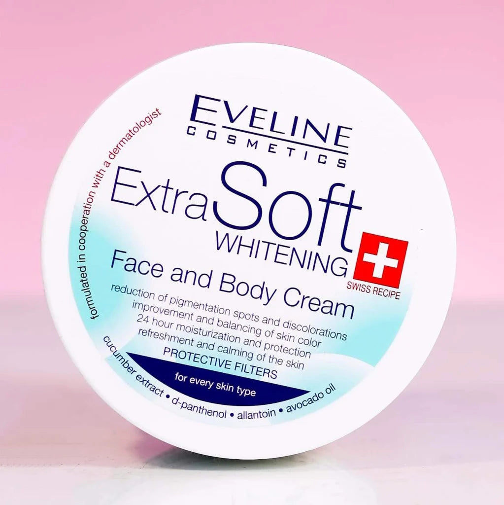 Extra Soft Whitening Face and Body Cream - 200ml | ايفيلين كريم التبيض للوجه و الجسم - 200 مل