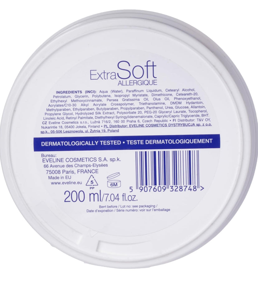 Extra Soft Allergique Nourishing Face And Body Cream - 200ml | ايفيلين كريم للوجه و الجسم للبشرة الحساسه - 200 مل