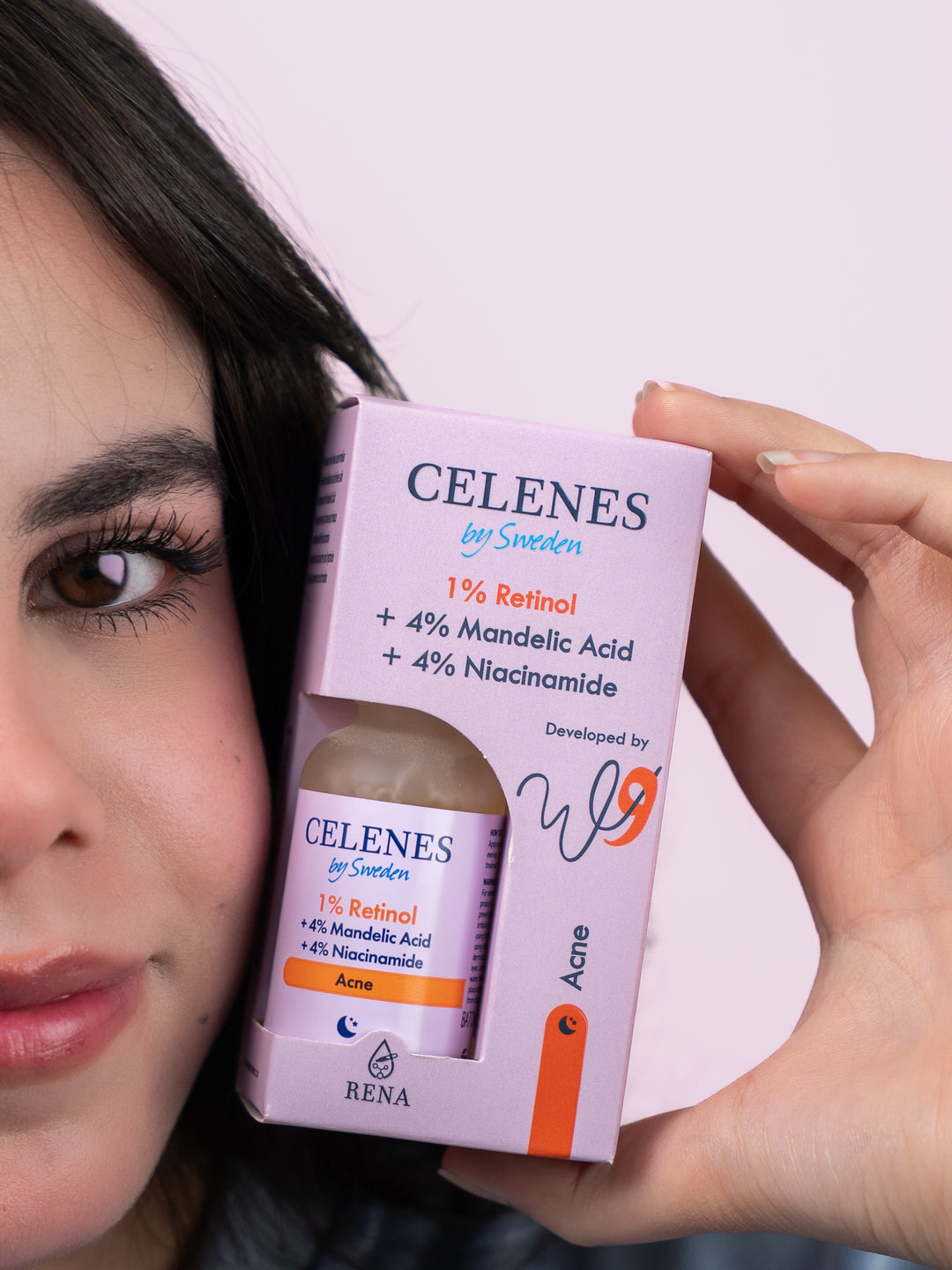 Celenes by Sweden 1% Retinol + 4% Mandelic Acid + 4% Niacinamide Acne - 30ml | سيلينس سيروم الريتينول والمانديليك اسيد والنياسيناميد - 30 مل