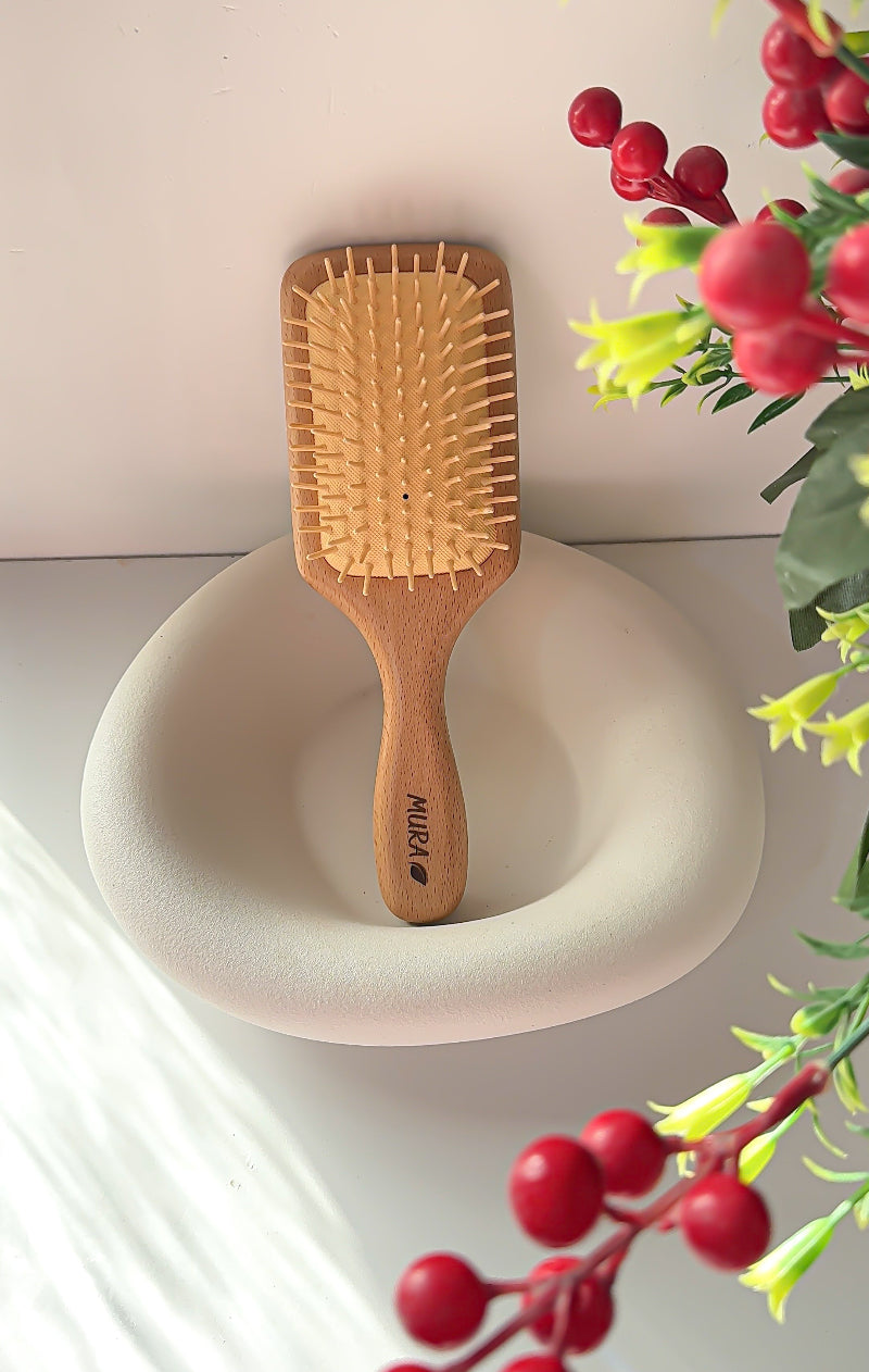 Mura Wooden Hair Brush | مورا فرشاة الشعر الخشبية