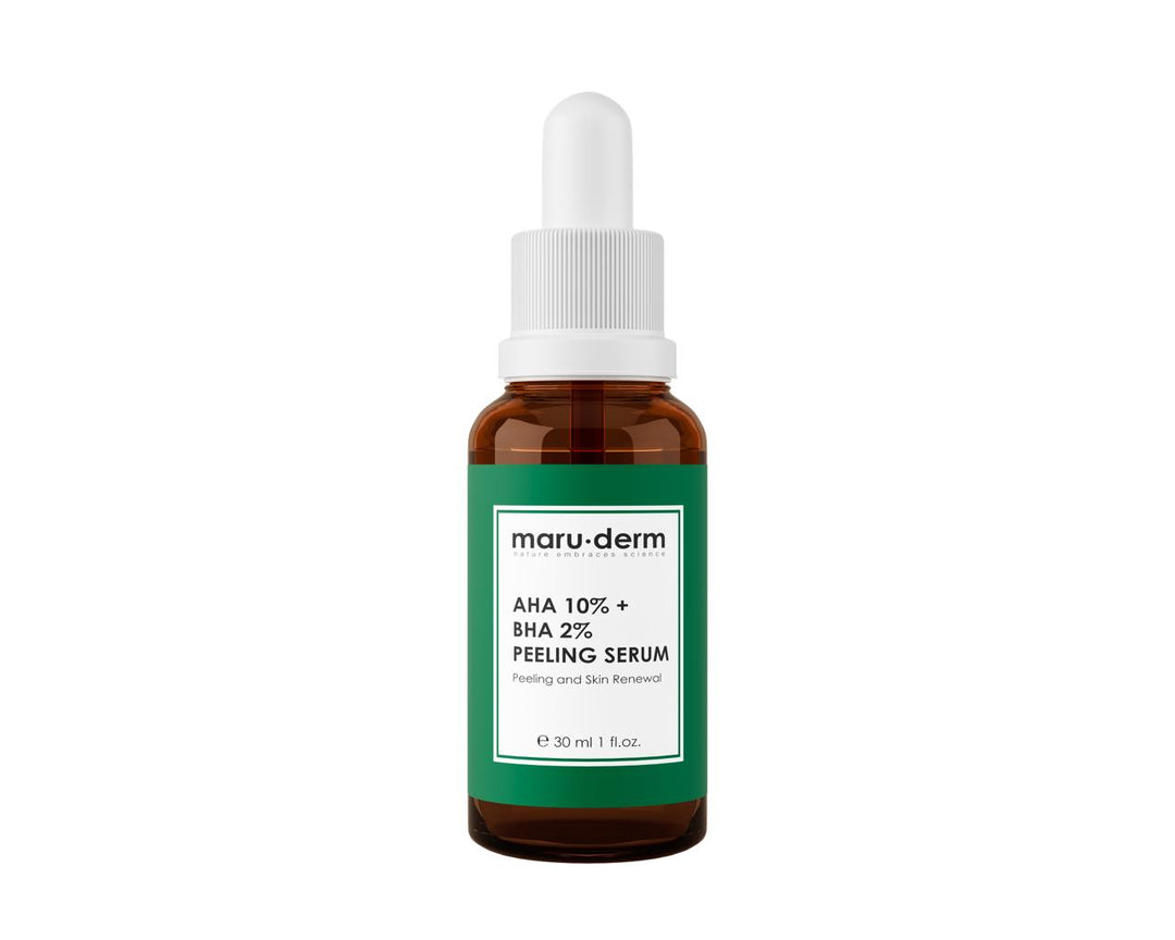 maru.derm AHA 10% + BHA 2% Peeling serum - 30ml | مارو.ديرم سيروم ال aha 10% و bha 2% للتقشير - 30 مل