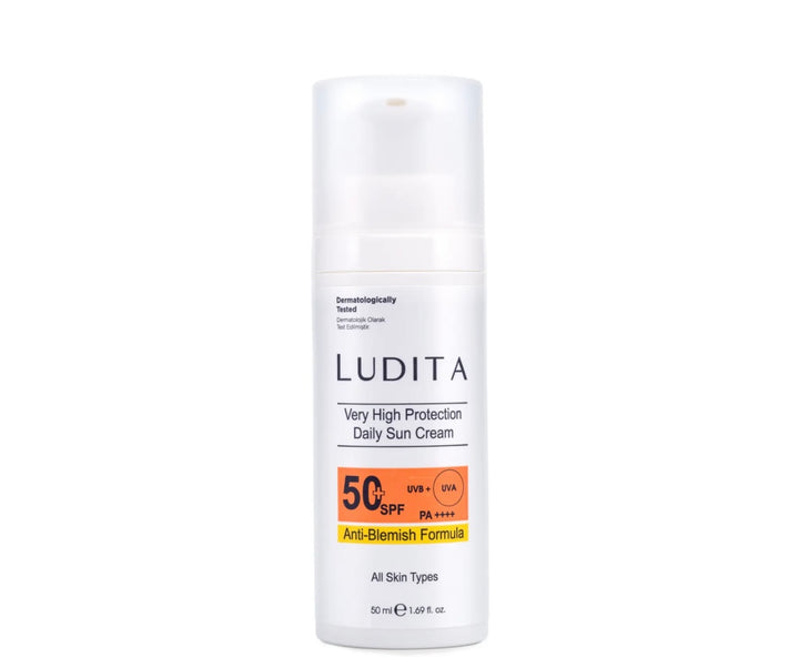 LUDITA Very High Protection Daily Sun Cream - 50ml | لوديتا كريم واقي شمسي ضد البقع و التصبغات Spf 50 - ٥٠ مل