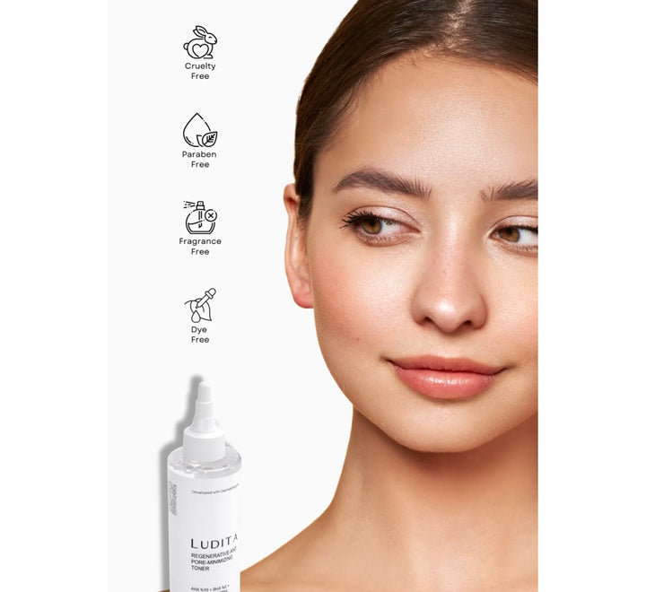 LUDITA Regenerative & Pore-Minimizing Toner - 200ml | لوديتا تونر التقشير و الترميم - ٢٠٠ مل