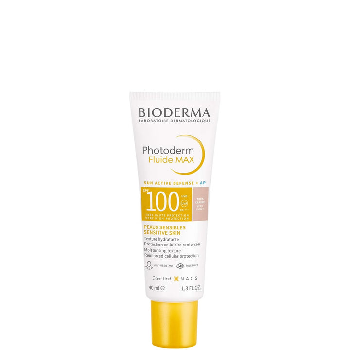 BIODERMA Protector Solar Photoderm Fluido M.Claro Spf100 X - 40ml | بيوديرما واقي شمسي يحتوي على لون - 40 مل