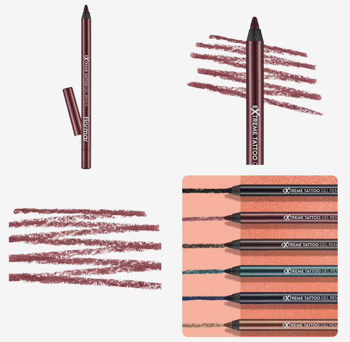 Flormar Extreme Tattoo Gel Pencil - 1.2g |فلورمار قلم كحل  - 1.2 غرام