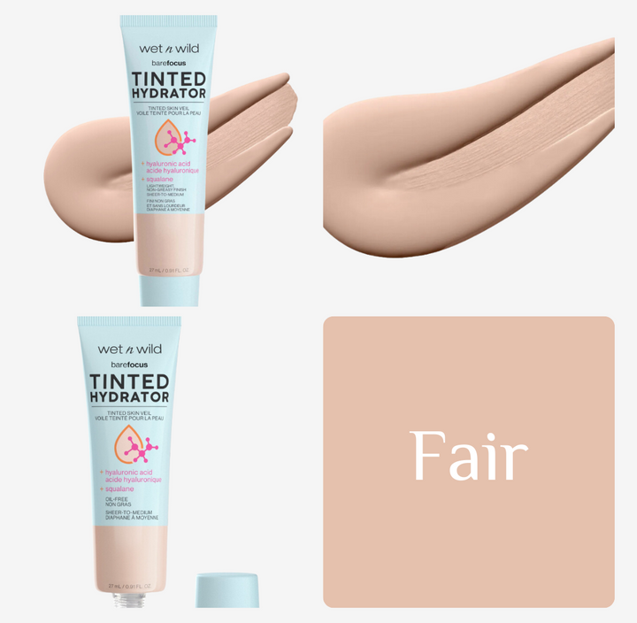 wet n wild BARE FOCUS TINTED HYDRATOR TINTED SKIN VEIL - 27ml | ويت ان وايلد مرطب مع لون للوجه - 27 مل