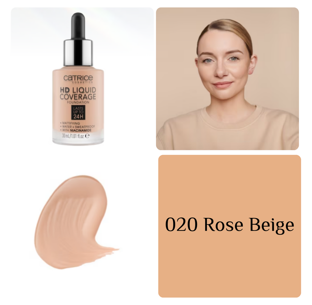 Catrice Hd Liquid Coverage Foundation | كاتريس كريم أساس بتغطية عالية