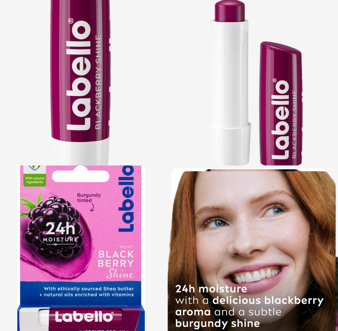Labello 24h Lip Shine Moisture Tinted - 4.8g | لابيللو مرطب للشفاه 24 ساعة مع لون - 4.8 غرام
