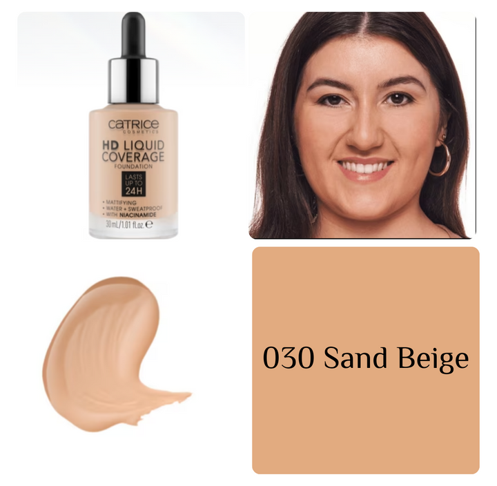 Catrice Hd Liquid Coverage Foundation | كاتريس كريم أساس بتغطية عالية