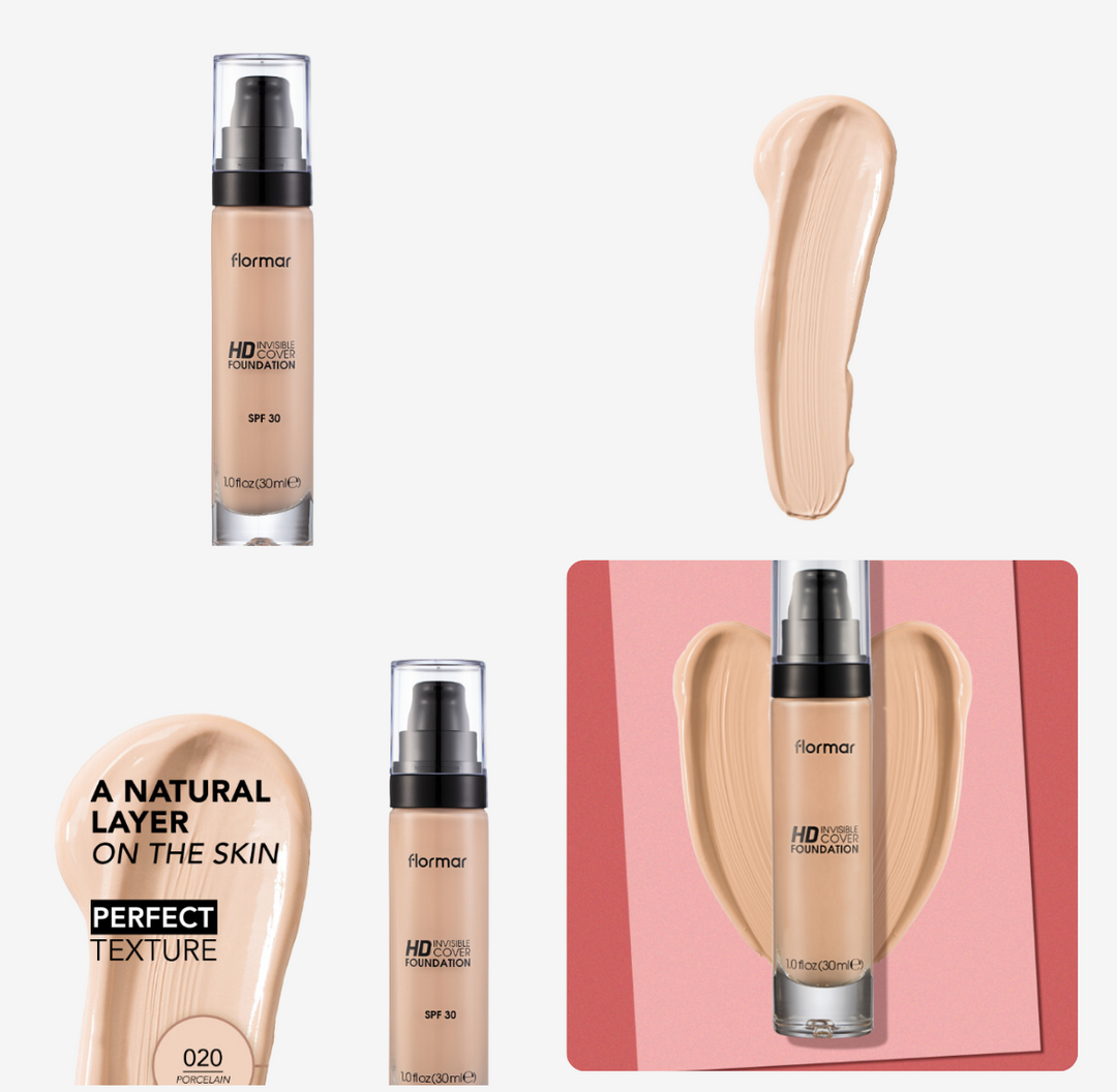 Flormar Invisible Cover Hd Foundation Spf 30 - 30ml
