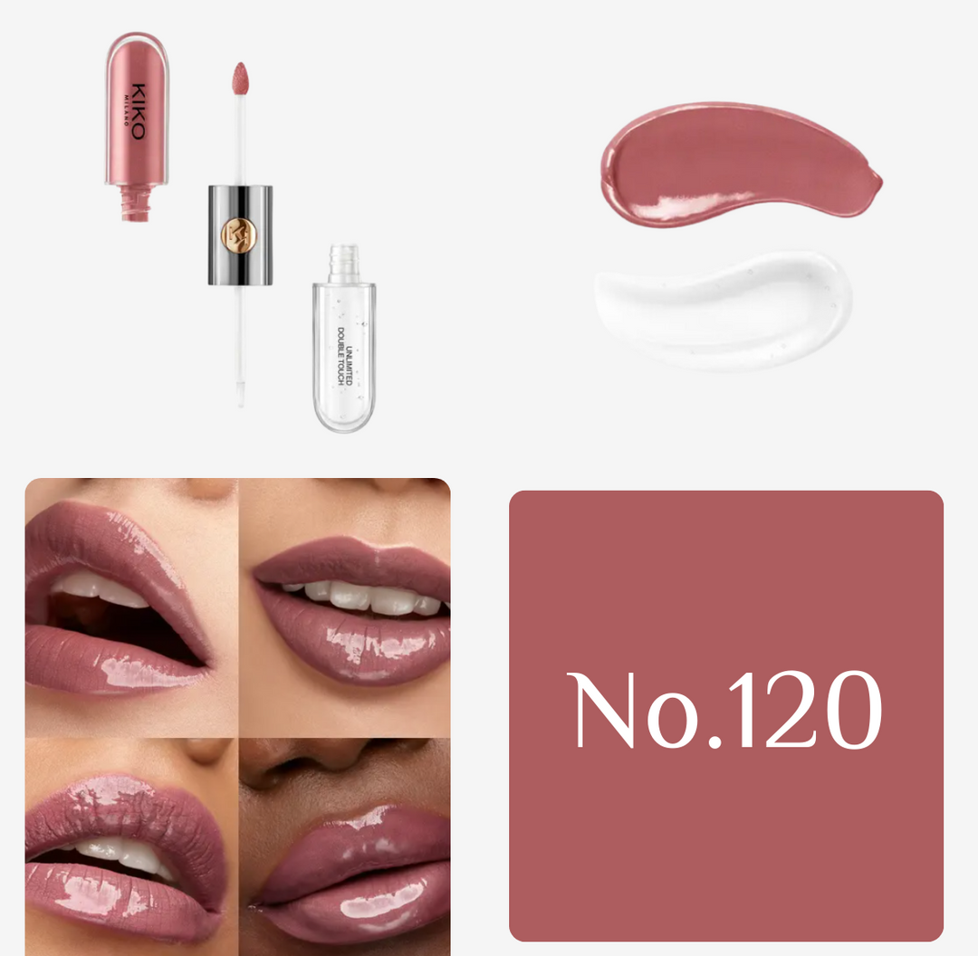 KIKO Unlimited Double Touch - 2x3 ml |  كيكو أحمر شفاه سائل و غلوس - 2x3 مل