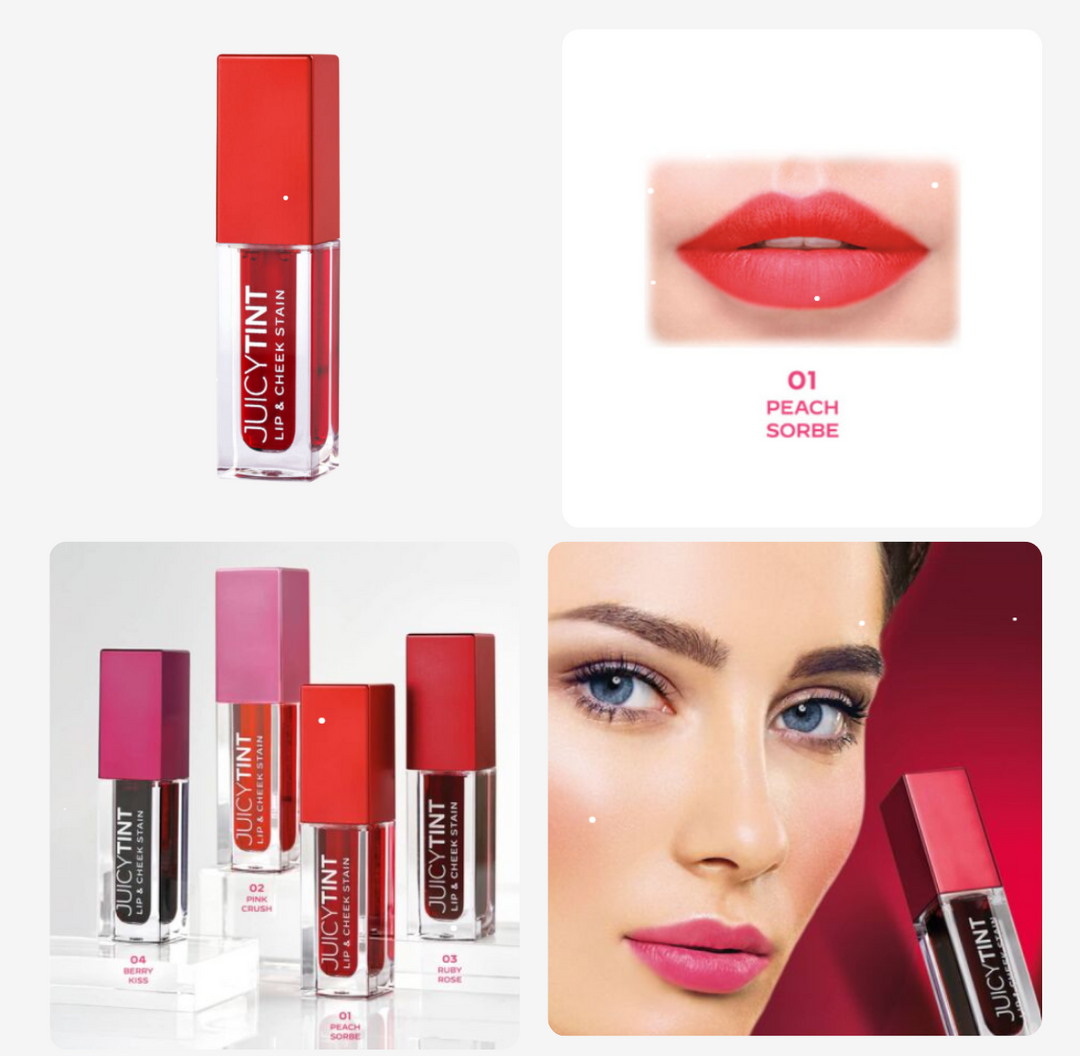 Golden Rose Juicy Tint Lip & Cheek Stain - 5.2ml | كولدن روز تنت الشفاه و الخدود 5.2 مل