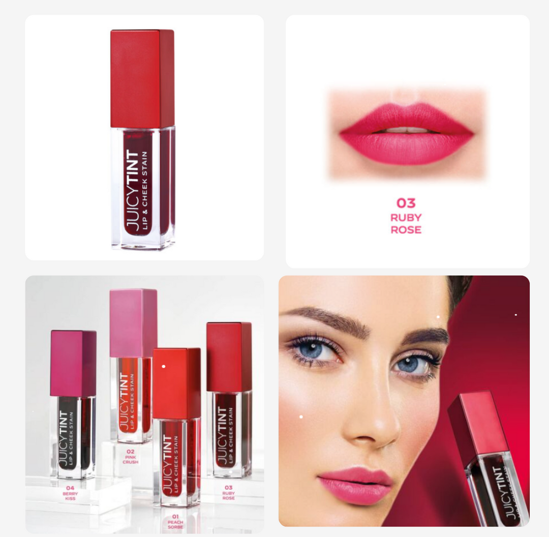 Golden Rose Juicy Tint Lip & Cheek Stain - 5.2ml | كولدن روز تنت الشفاه و الخدود 5.2 مل