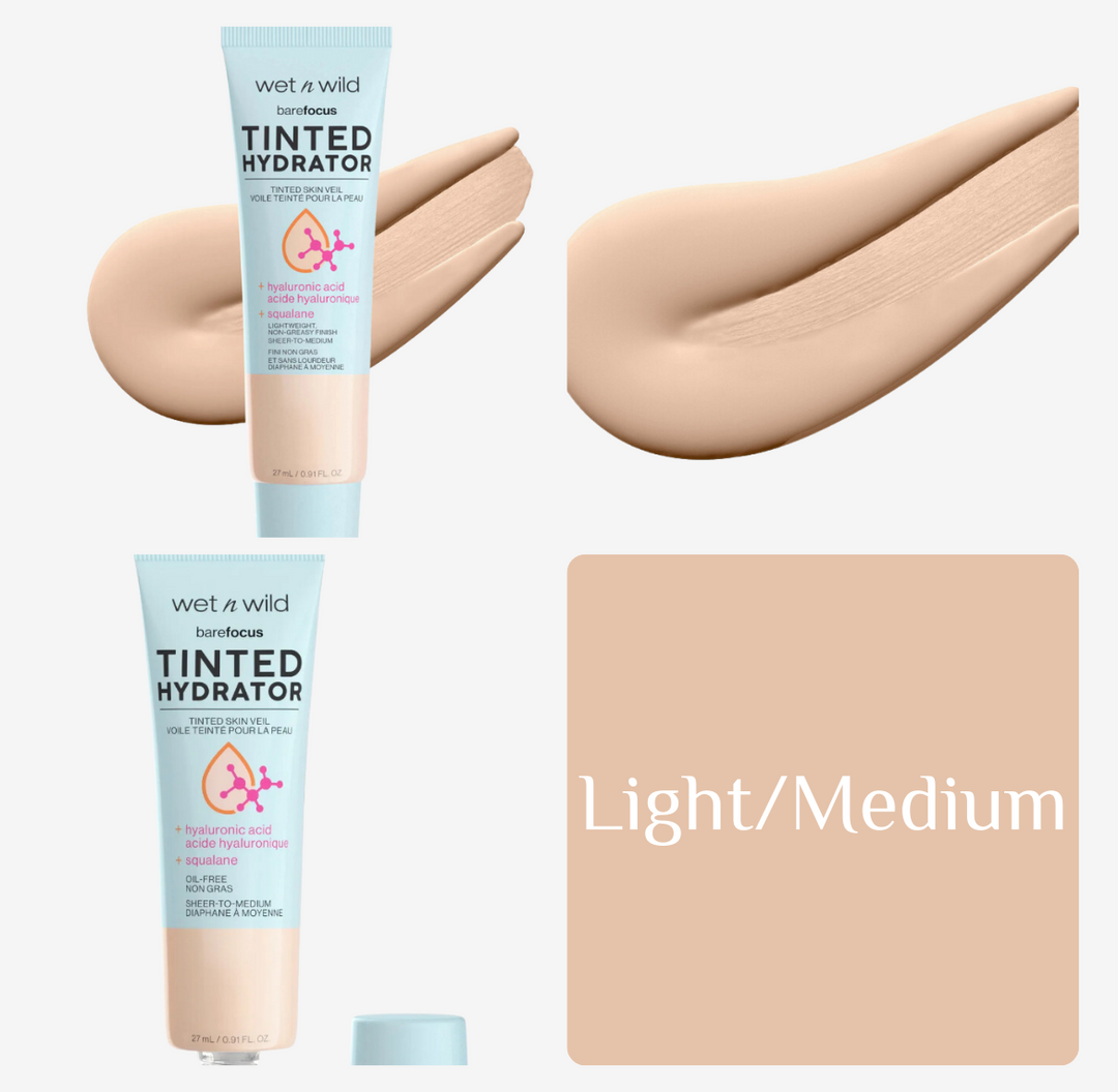 wet n wild BARE FOCUS TINTED HYDRATOR TINTED SKIN VEIL - 27ml | ويت ان وايلد مرطب مع لون للوجه - 27 مل