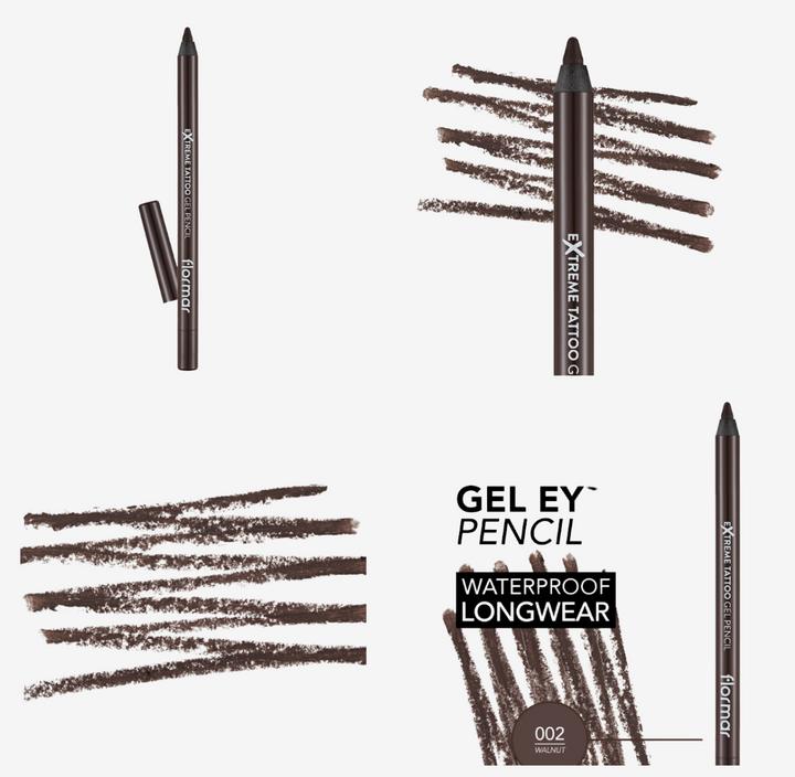 Flormar Extreme Tattoo Gel Pencil - 1.2g |فلورمار قلم كحل  - 1.2 غرام