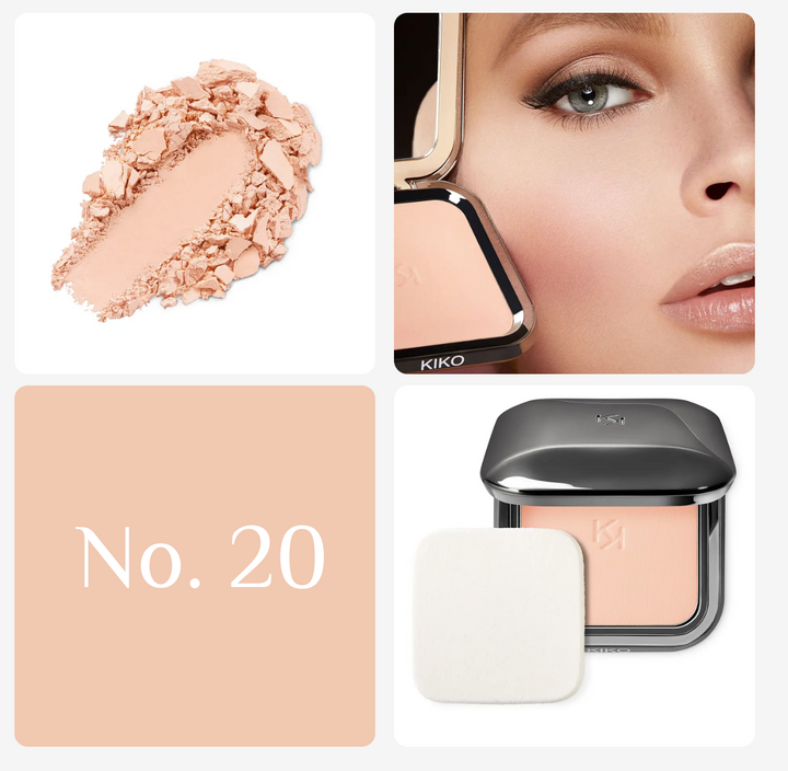 KIKO Weightless Perfection Wet And Dry Powder Foundation Spf30 | كيكو بودرة مضغوطة مع عامل حماية من الشمس 30