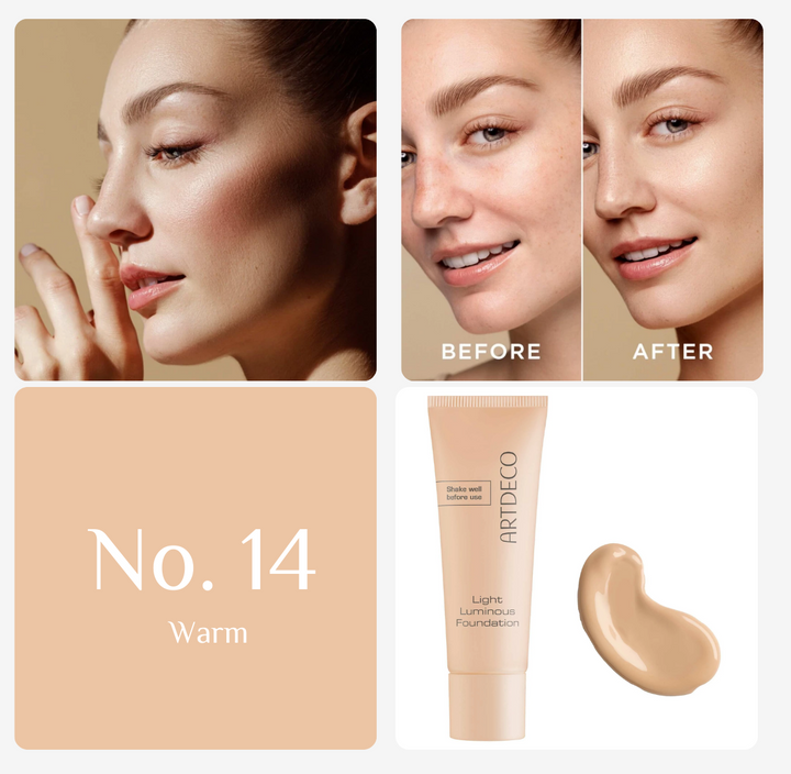 Artdeco Light Luminous Foundation - 25ml | ارتديكو كريم أساسا تغطية خفيفة