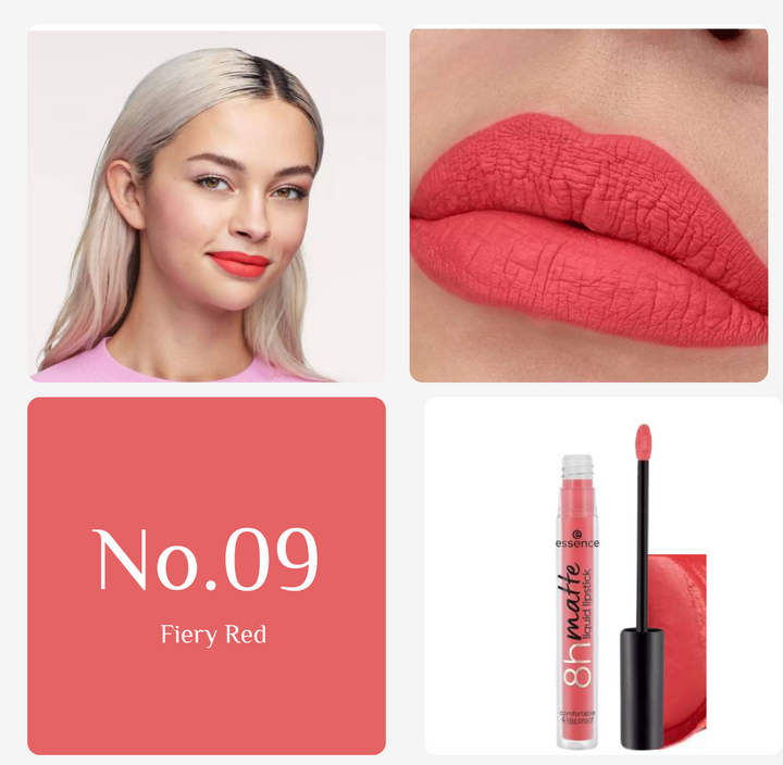 Essence 8H Matte Liquid Lipstick - 2.5ml | ايسنس احمر شفاه سائل مات - 2.5 مل