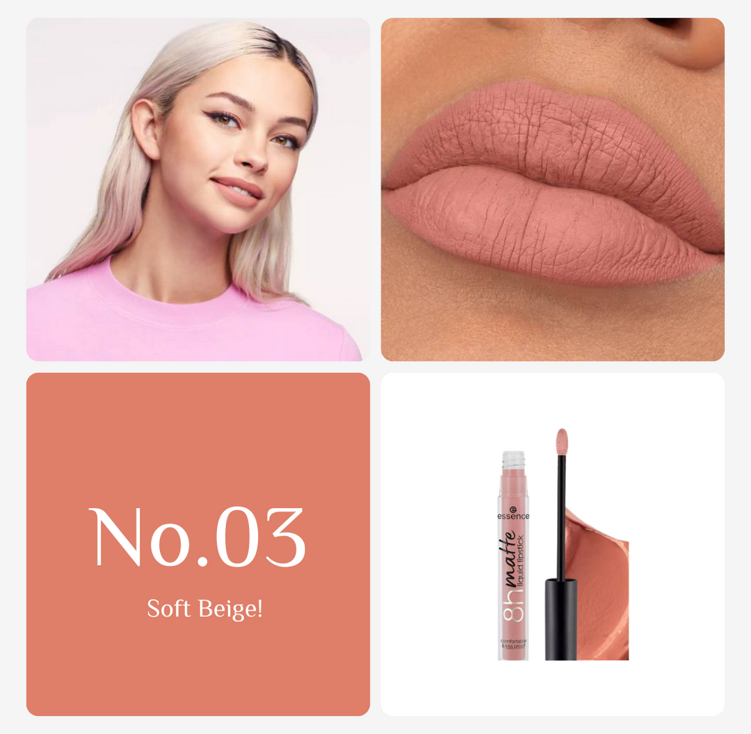 Essence 8H Matte Liquid Lipstick - 2.5ml | ايسنس احمر شفاه سائل مات - 2.5 مل