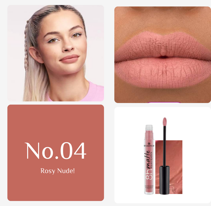 Essence 8H Matte Liquid Lipstick - 2.5ml | ايسنس احمر شفاه سائل مات - 2.5 مل