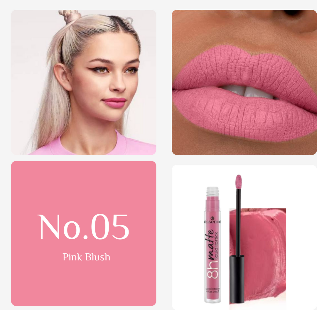 Essence 8H Matte Liquid Lipstick - 2.5ml | ايسنس احمر شفاه سائل مات - 2.5 مل