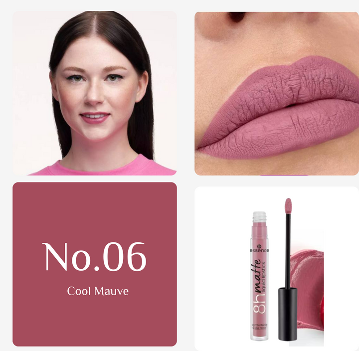 Essence 8H Matte Liquid Lipstick - 2.5ml | ايسنس احمر شفاه سائل مات - 2.5 مل